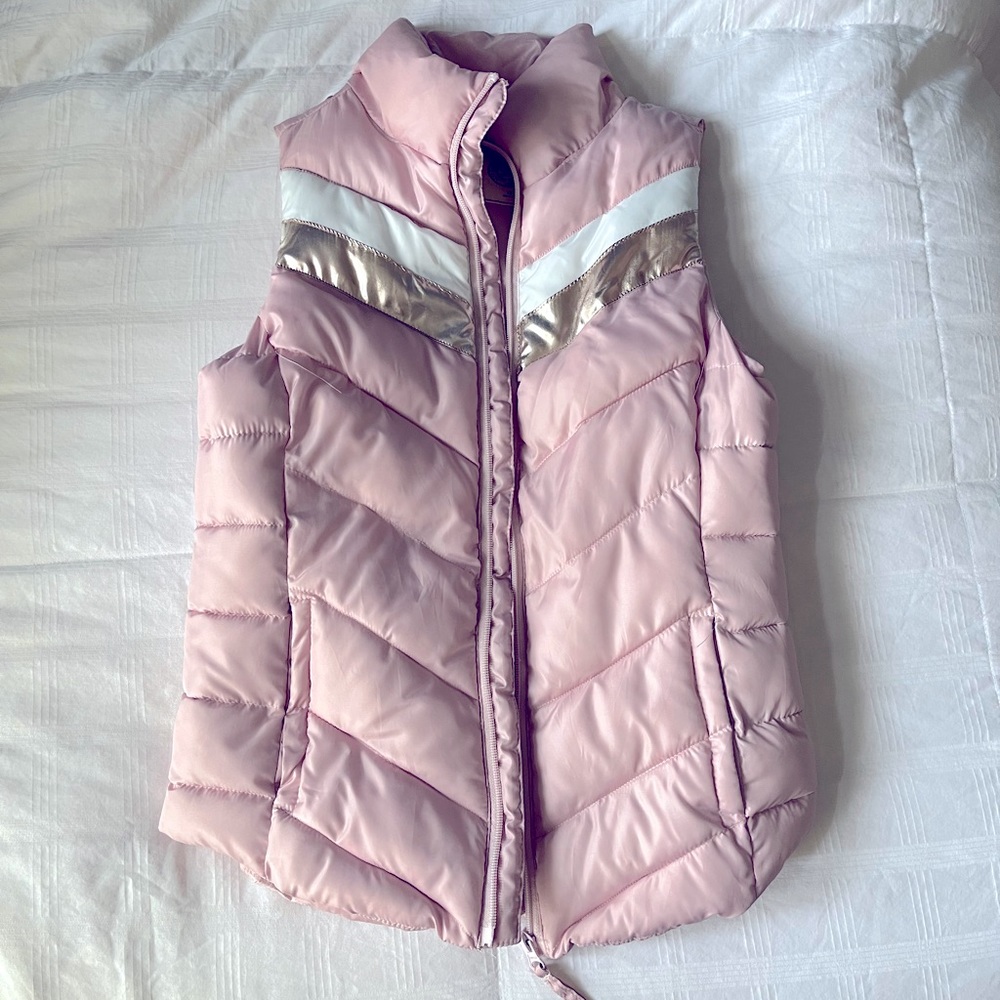 SO Pink Girls Puffer Vest Jacket